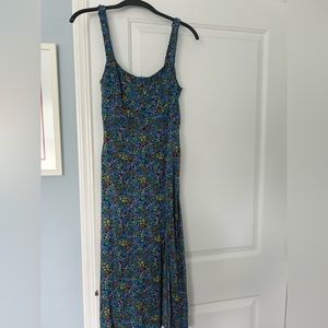 Zara floral midi dress with slit